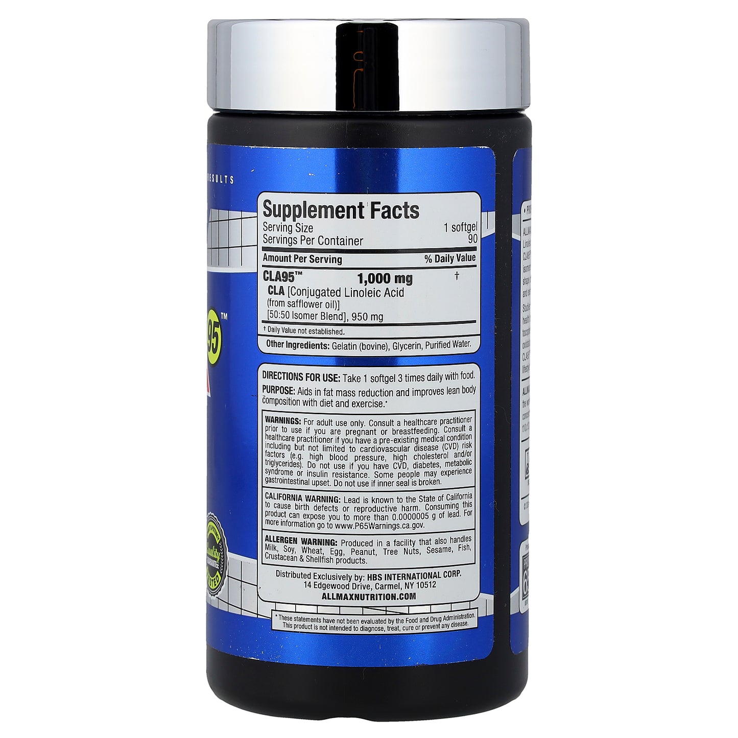 ALLMAX, Essentials, CLA95™, 1,000 mg, 90 Softgels