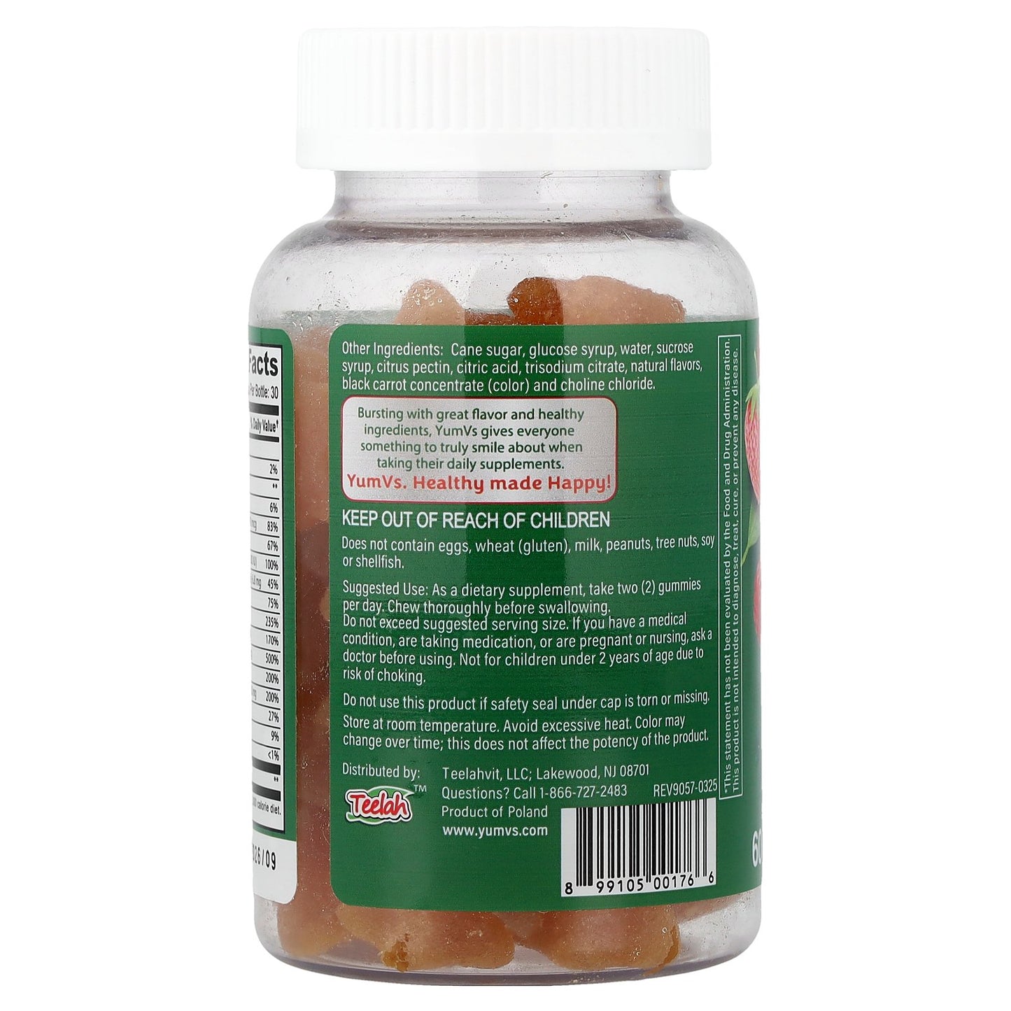 YumVs, Multi Vitamin Gummies, Berry, 60 Gummies