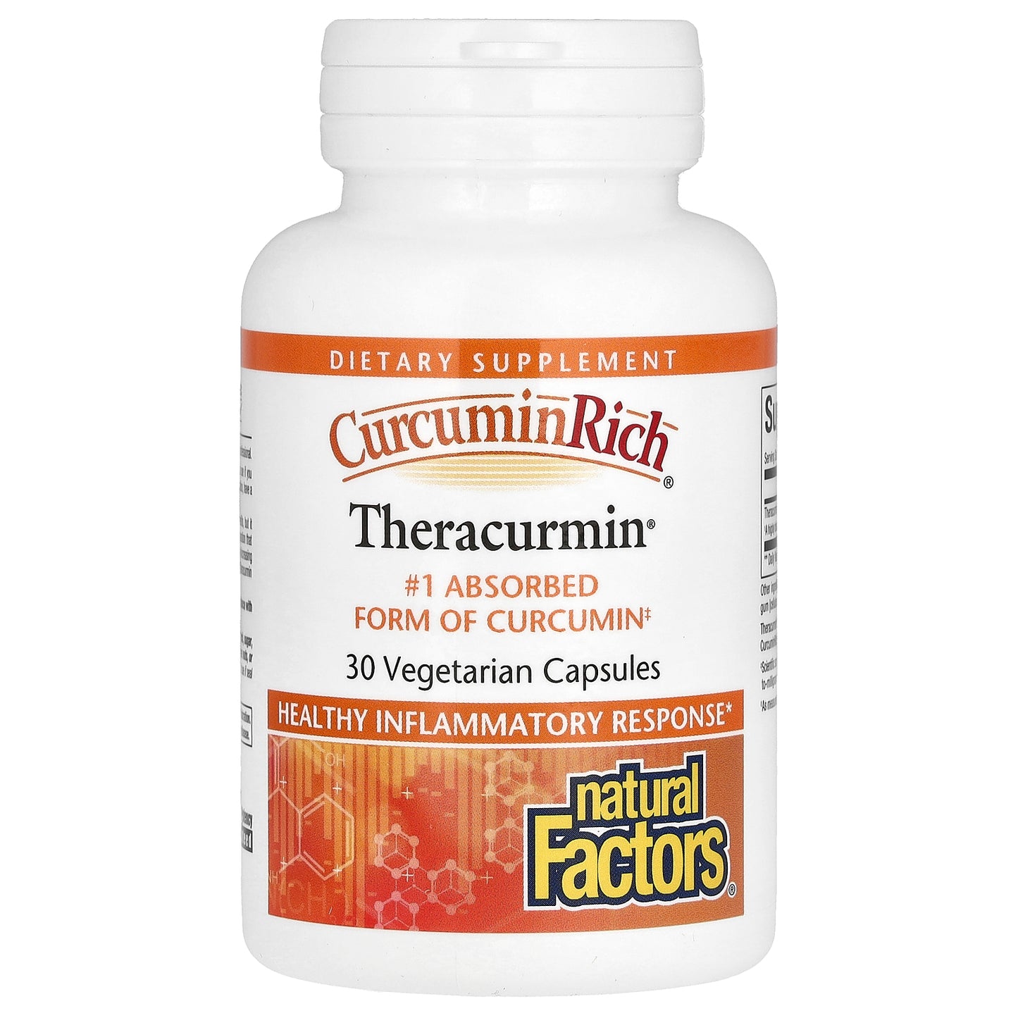 Natural Factors, CurcuminRich, Theracurmin, 30 mg, 30 Vegetarian Capsules