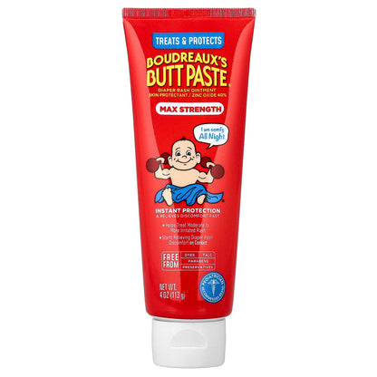 Boudreaux's Butt Paste, Diaper Rash Ointment, 4 oz (113 g)