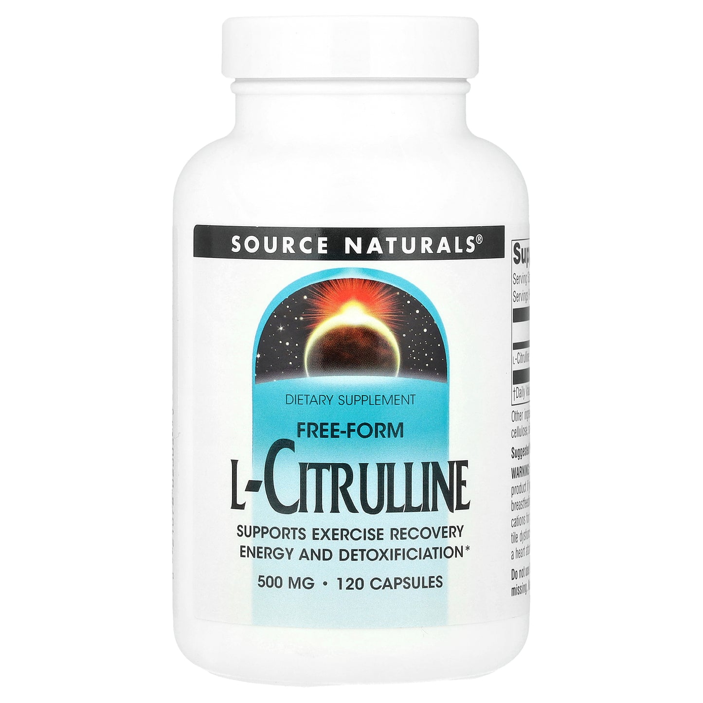 Source Naturals, L-Citrulline, 500 mg, 120 Capsules (125 mg per Capsule)