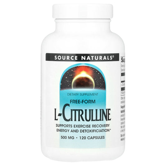 Source Naturals, L-Citrulline, 500 mg, 120 Capsules (125 mg per Capsule)