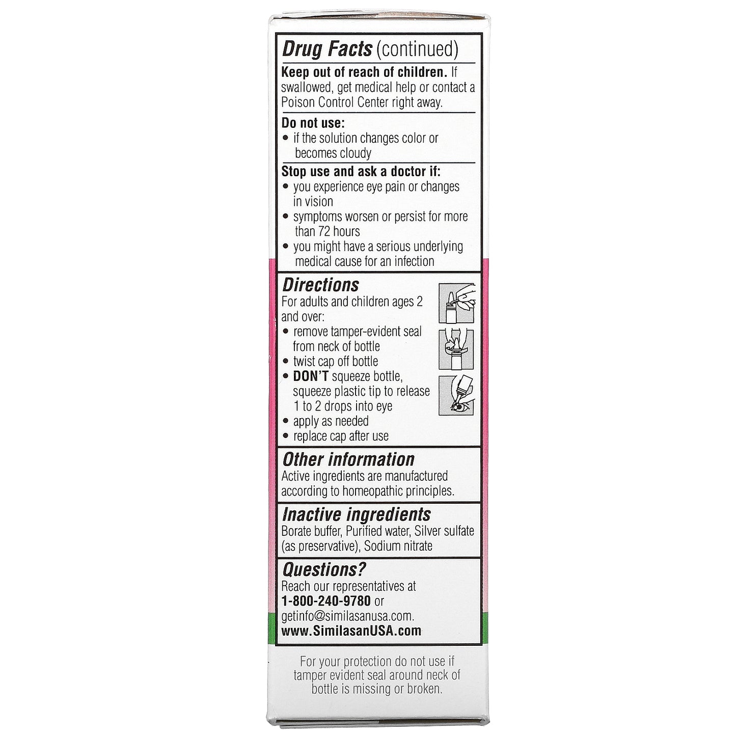 Similasan, Pink Eye Relief, Sterile Eye Drops, 0.33 fl oz (10 ml)