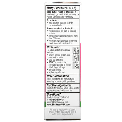 Similasan, Pink Eye Relief, Sterile Eye Drops, 0.33 fl oz (10 ml)