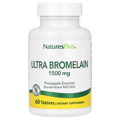 NaturesPlus, Ultra Bromelain, 1,500 mg, 60 Tablets