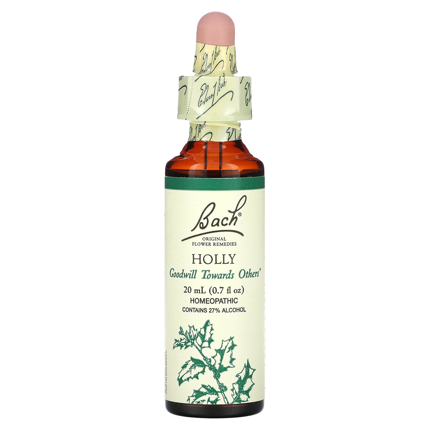 Bach, Original Flower Remedies, Holly, 0.7 fl oz (20 ml)