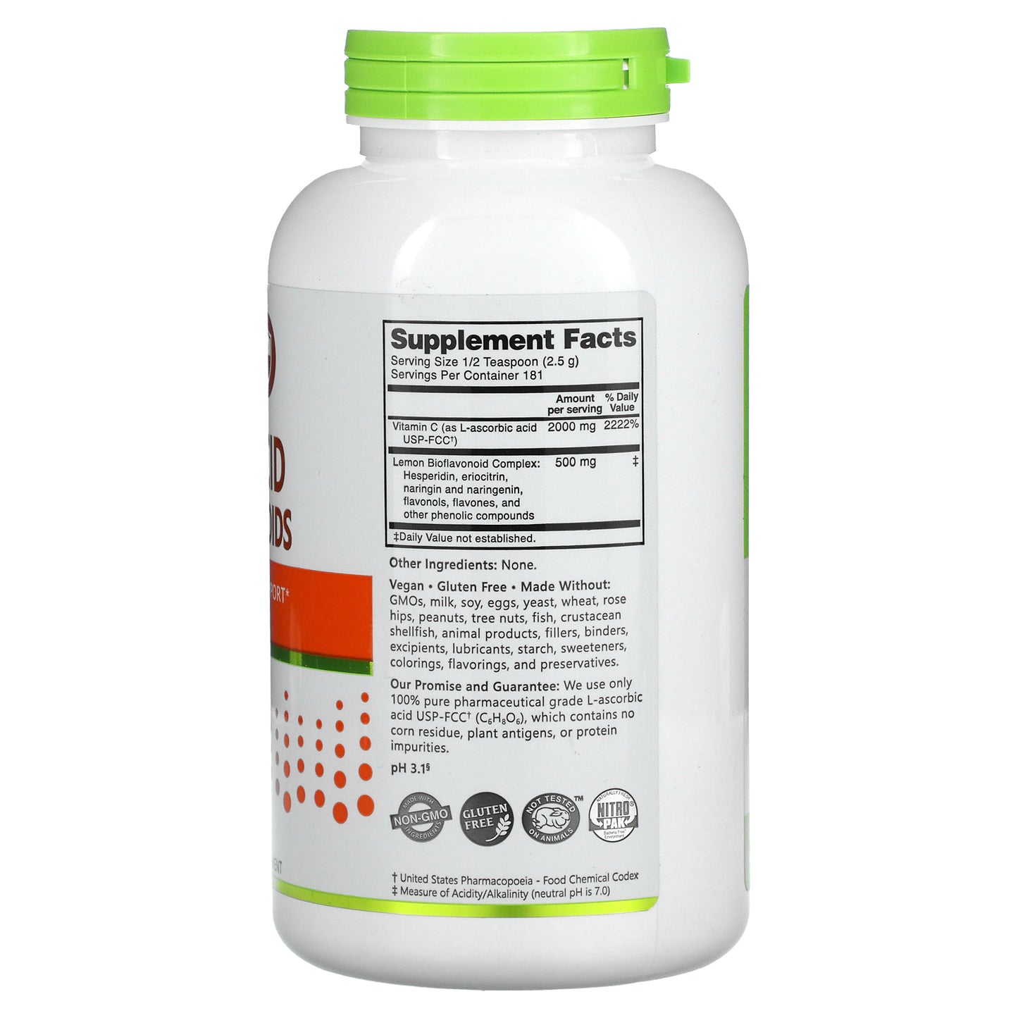 NutriBiotic, Immunity, Ascorbic Acid with Bioflavonoids, Crystalline Powder, 16 oz (454 g)