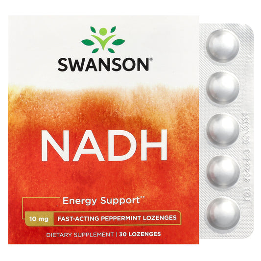Swanson, NADH, Peppermint, 10 mg, 30 Lozenges