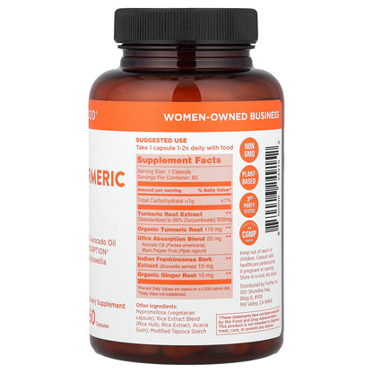Further Food, Premium Curcumin Turmeric, Maximum Strength, 500 mg, 60 Capsules