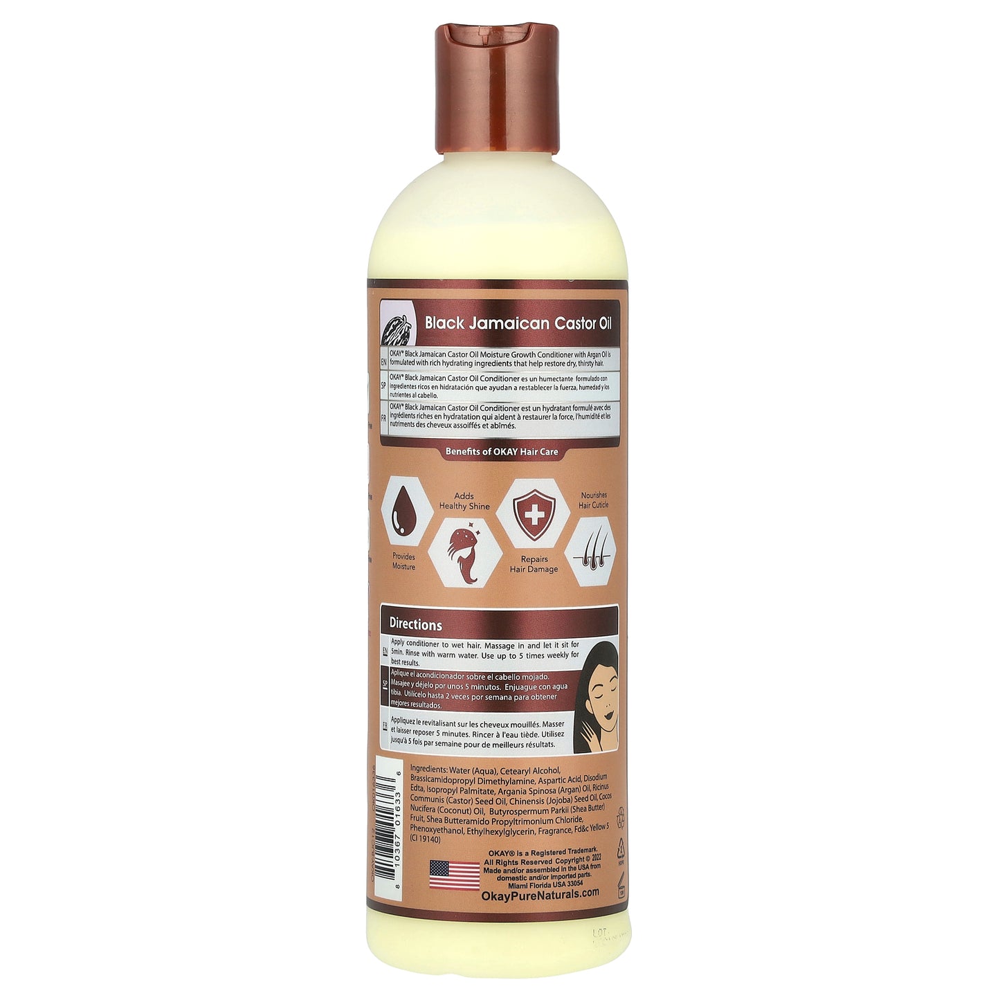 Okay Pure Naturals, Black Jamaican Castor Oil®, Conditioner, 12 fl oz (355 ml)