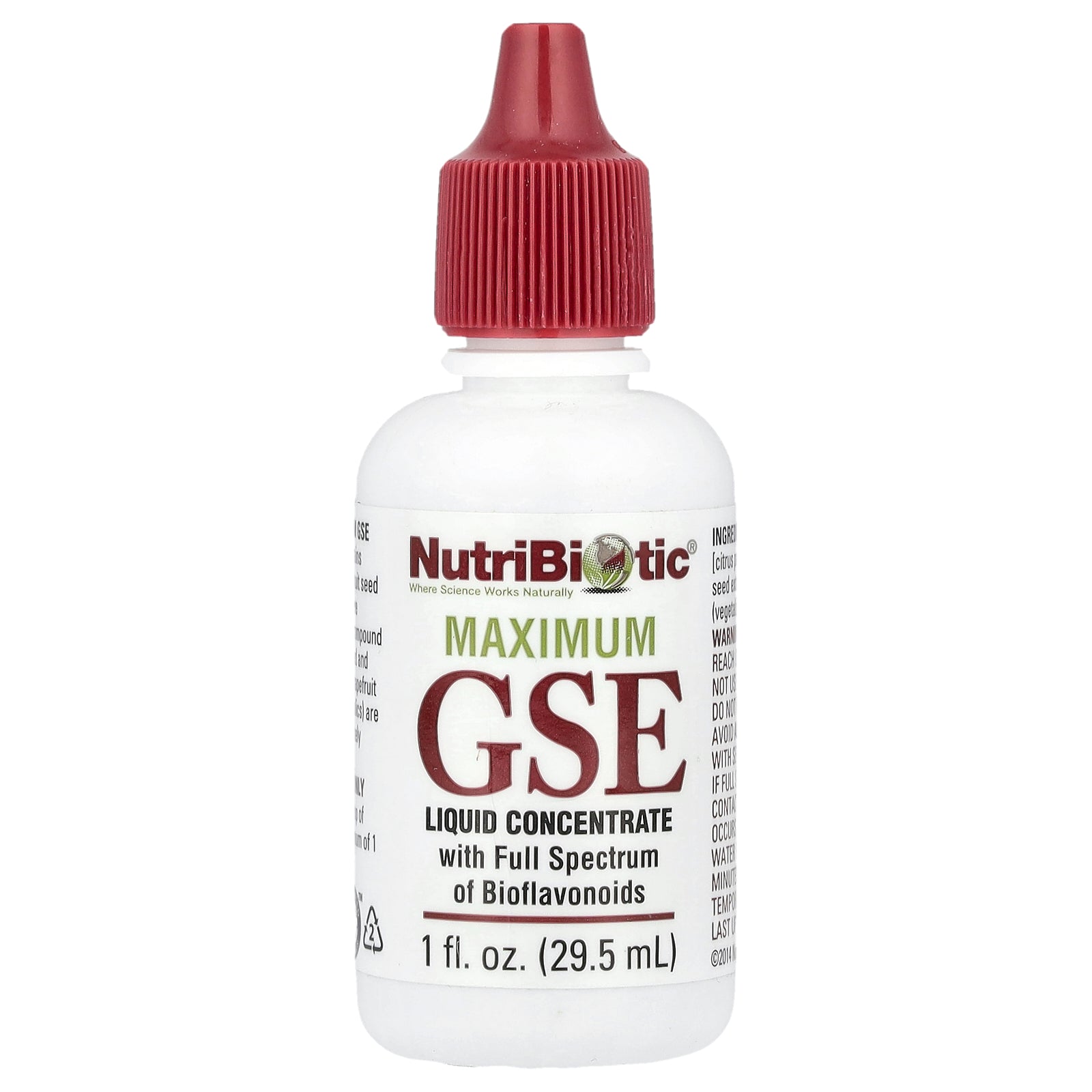 NutriBiotic, Maximum GSE, Liquid Concentrate, 1 fl oz (29.5 ml)