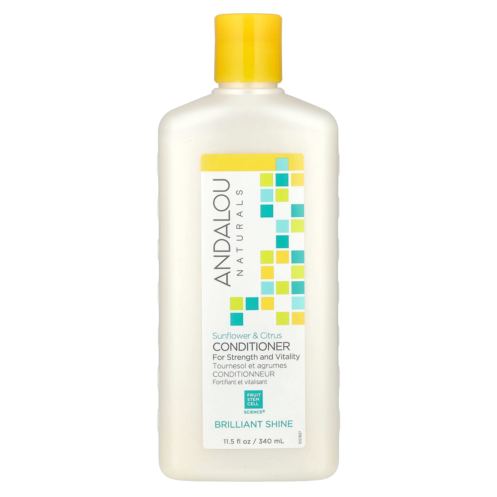 Andalou Naturals, Conditioner, Brilliant Shine, Sunflower & Citrus, For Strength and Vitality, 11.5 fl oz (340 ml)