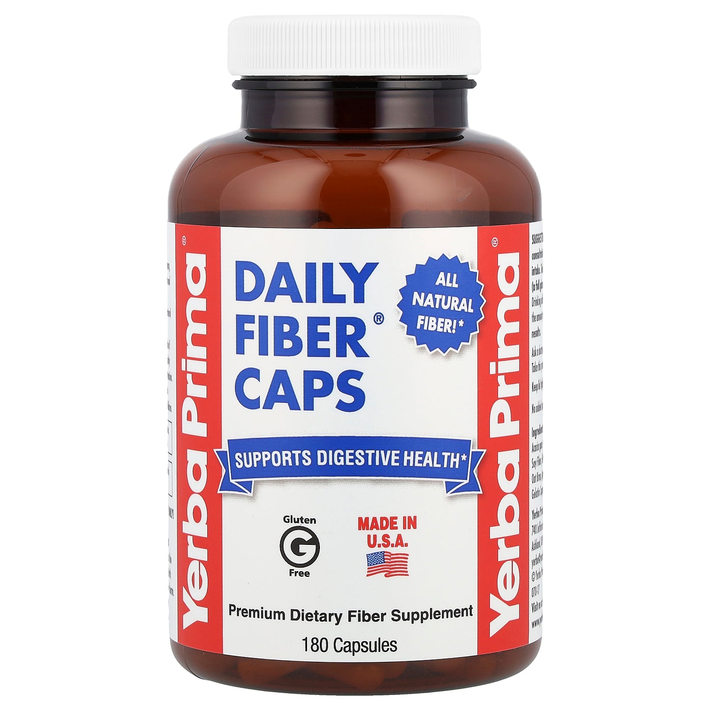 Yerba Prima, Daily Fiber Caps®, 180 Capsules