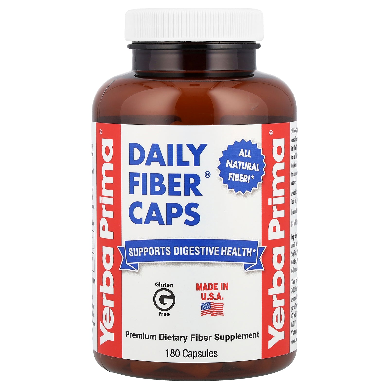 Yerba Prima, Daily Fiber Caps®, 180 Capsules