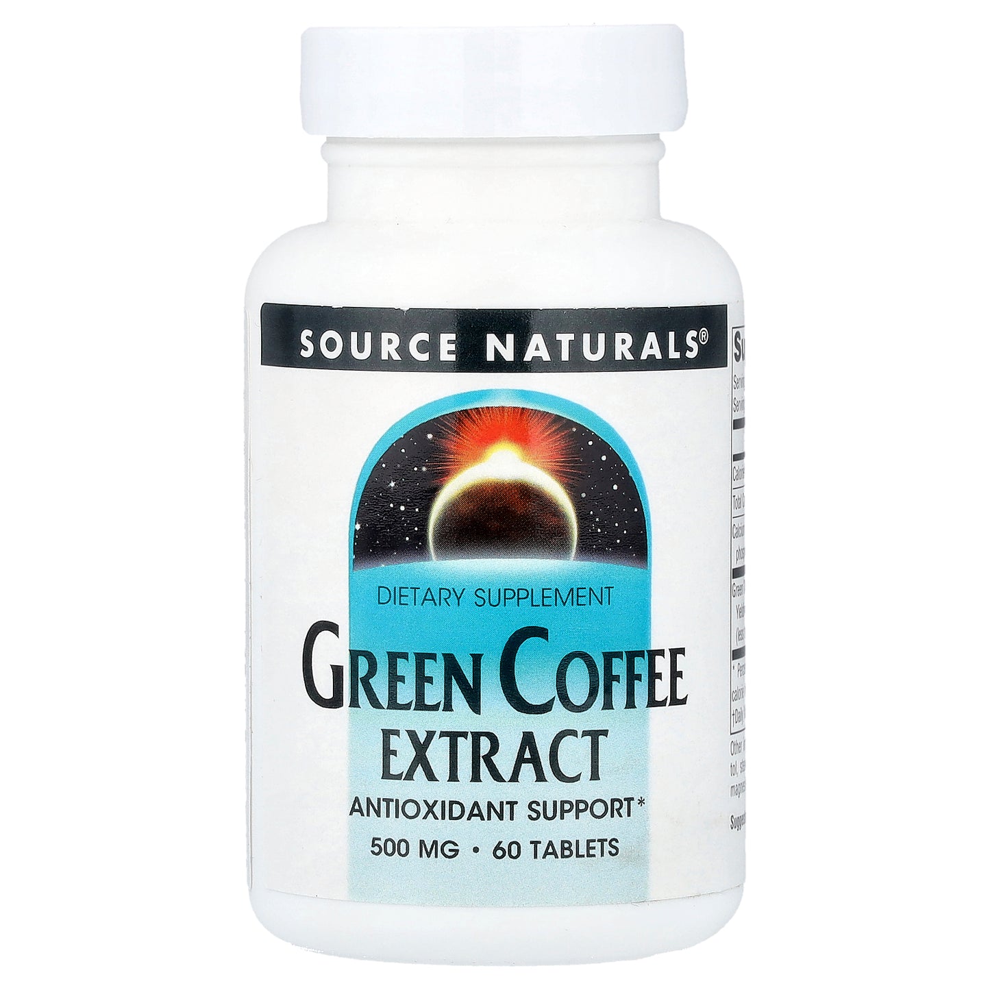 Source Naturals, Green Coffee Extract, 500 mg, 60 Tablets