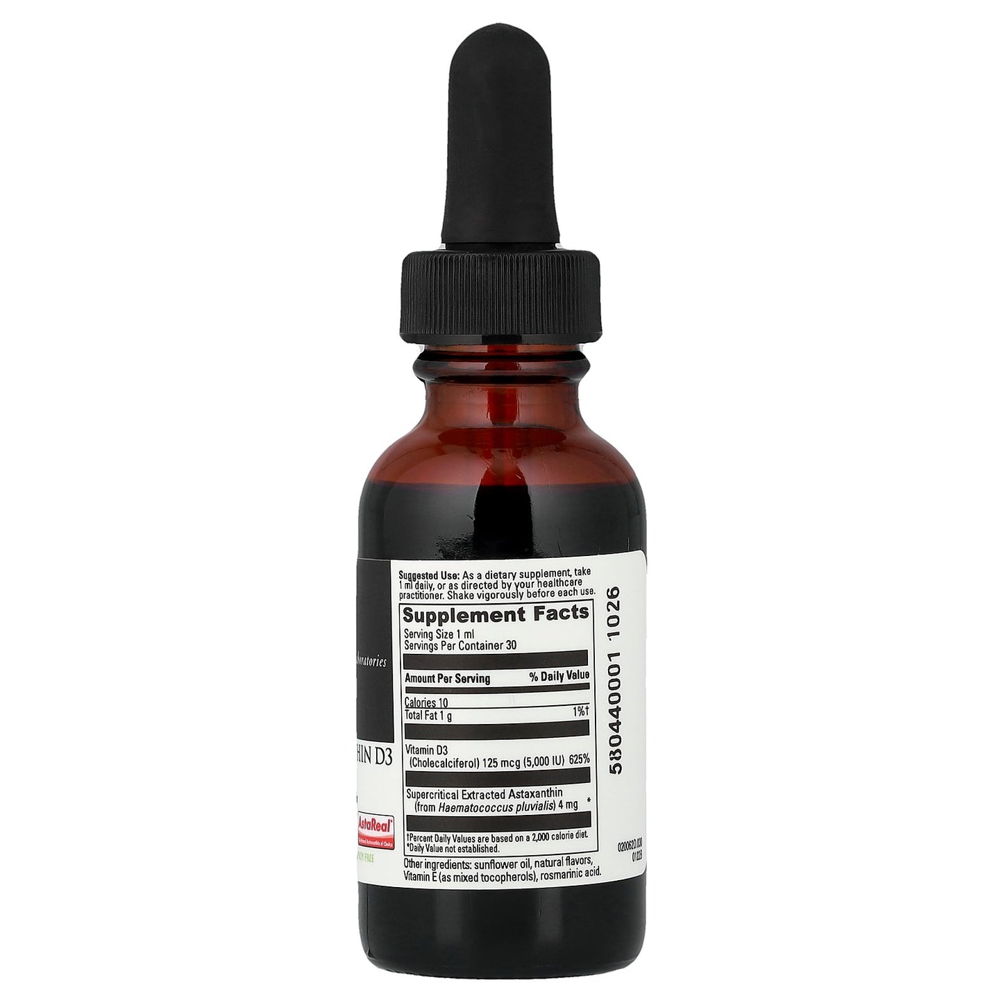 DaVinci Laboratories, Astaxanthin D3 Liquid, 1 fl oz (30 ml)