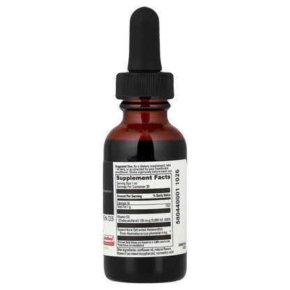 DaVinci Laboratories, Astaxanthin D3 Liquid, 1 fl oz (30 ml)