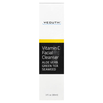 YEOUTH, Vitamin C Facial Cleanser, 3 fl oz (89 ml)