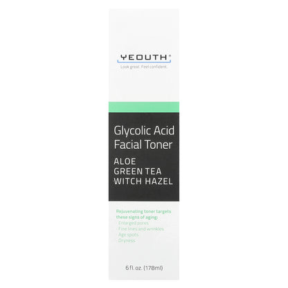 YEOUTH, Glycolic Acid Facial Toner, 6 fl oz (178 ml)