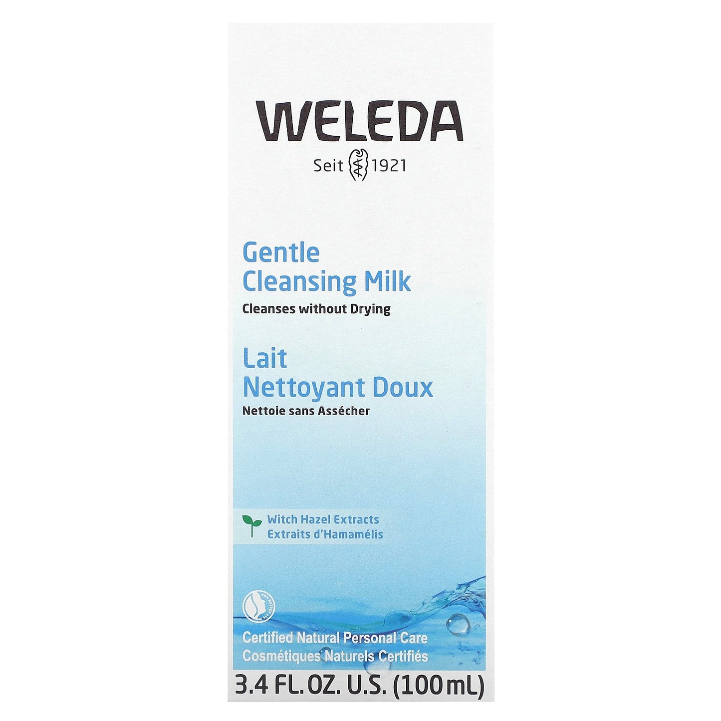 Weleda, Gentle Cleansing Milk, Witch Hazel Extracts, 3.4 fl oz (100 ml)