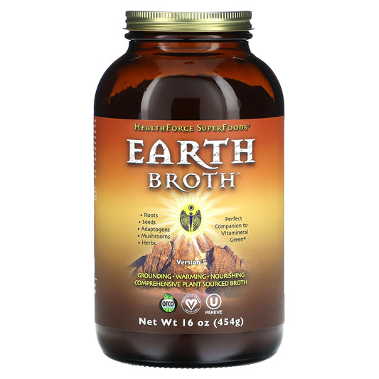 HealthForce Superfoods, Earth Broth, Version 5, 16 oz (454 g)