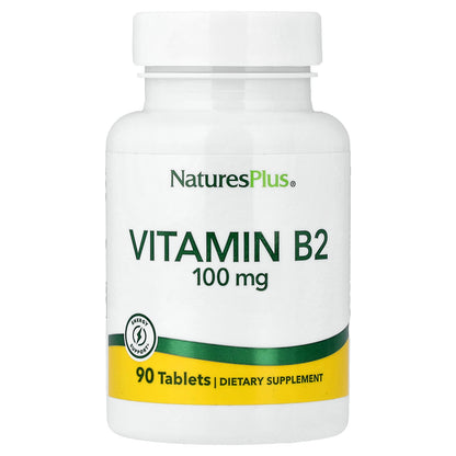 NaturesPlus, Vitamin B2, 100 mg, 90 Tablets