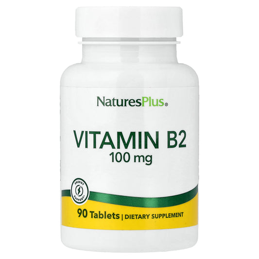 NaturesPlus, Vitamin B2, 100 mg, 90 Tablets