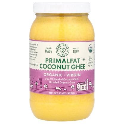 Pure Indian Foods, Organic Virgin PrimalFat Coconut Ghee, 15 oz (425 g)