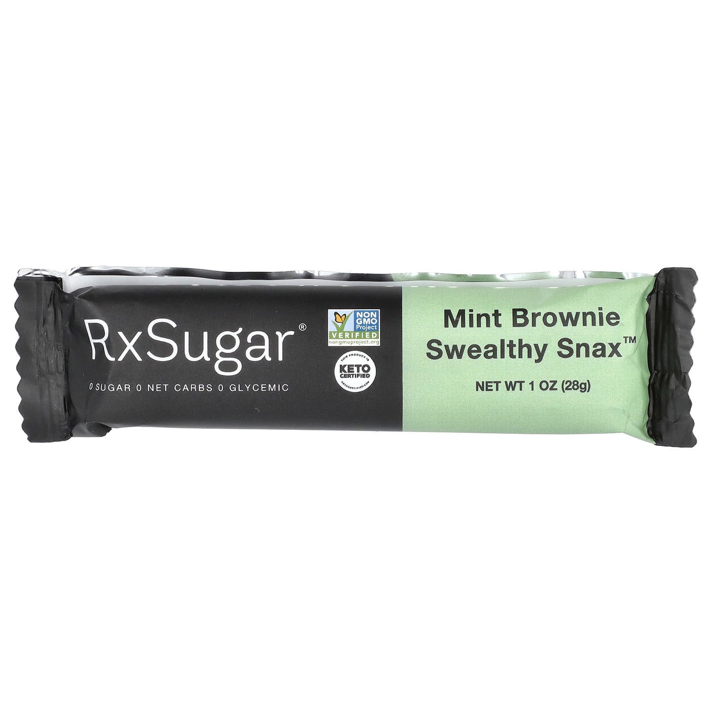 RxSugar, Swealthy Snax™, Snack Bars, Mint Brownie, 8 Packs, 1 oz (28 g) Each