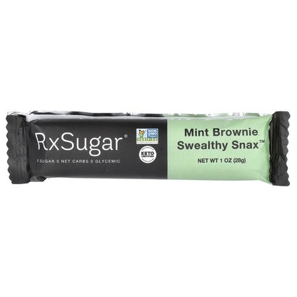 RxSugar, Swealthy Snax™, Snack Bars, Mint Brownie, 8 Packs, 1 oz (28 g) Each