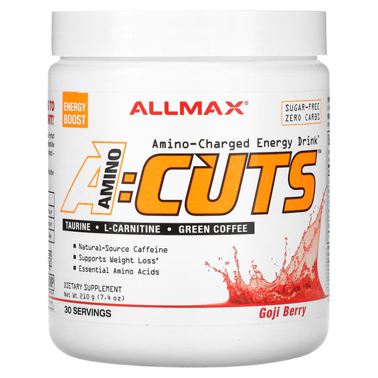 ALLMAX, ACUTS™, Amino-Charged Energy Drink, Goji Berry, 7.4 oz (210 g)