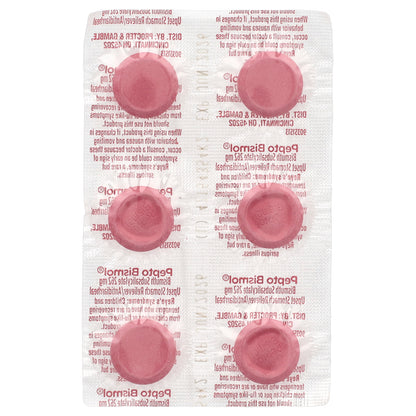 Pepto Bismol, Chewables, Cherry, 30 Chewable Tablets (131 mg per Tablet)