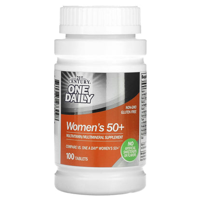 21st Century, One Daily, Women's 50+, Multivitamin Multimineral, 100 Tablets