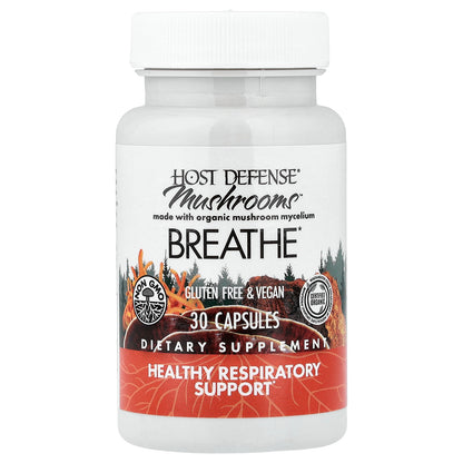 Host Defense, Mushrooms™, Breath, 30 Capsules