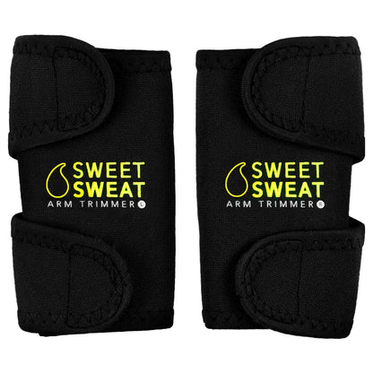 Sports Research, Sweet Sweat®, Arm Trimmers, Medium, Black & Yellow, 1 Pair