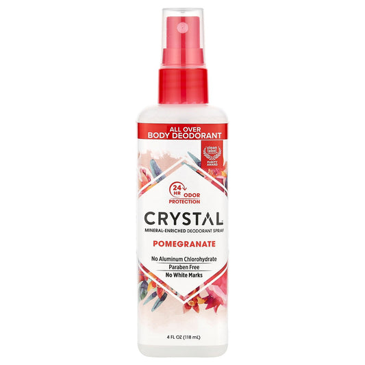 CRYSTAL, Mineral-Enriched Deodorant Spray, Pomegranate, 4 fl oz (118 ml)
