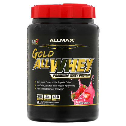 ALLMAX, GOLD ALLWHEY®, Premium Whey Protein, Strawberry, 2 lbs (907 g)