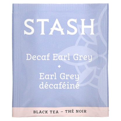 Stash Tea, Black Tea, Decaf Earl Grey, 18 Tea Bags, 1.1 oz (33 g)