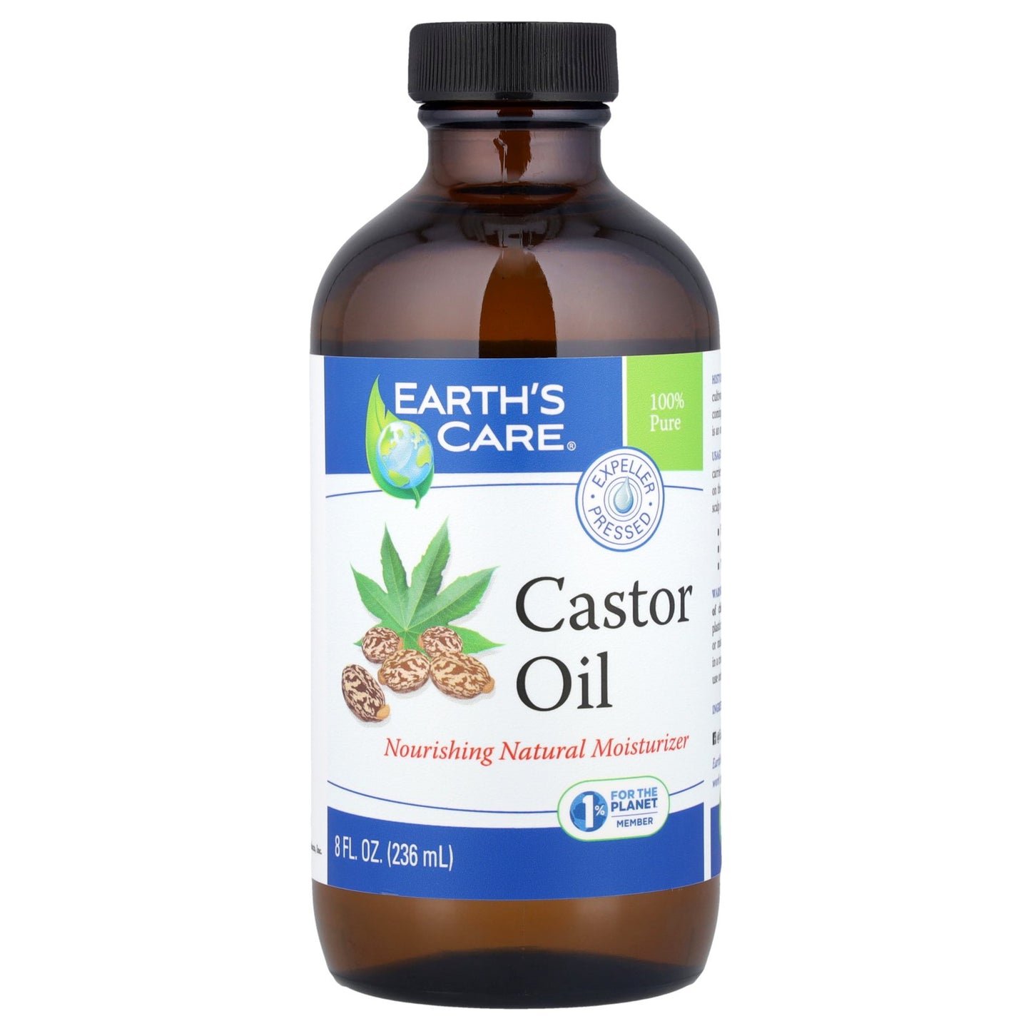 Earth's Care, 100% Pure Castor Oil, 8 fl oz (236 ml)