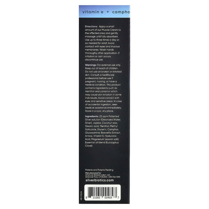 American Biotech Labs, Silver Biotics®, Recover, Muscle Cream, 3.4 oz (96 g)