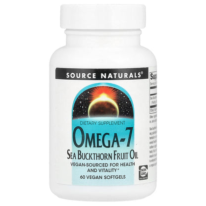 Source Naturals, Omega-7, Sea Buckthorn Fruit Oil, 60 Vegan Softgels