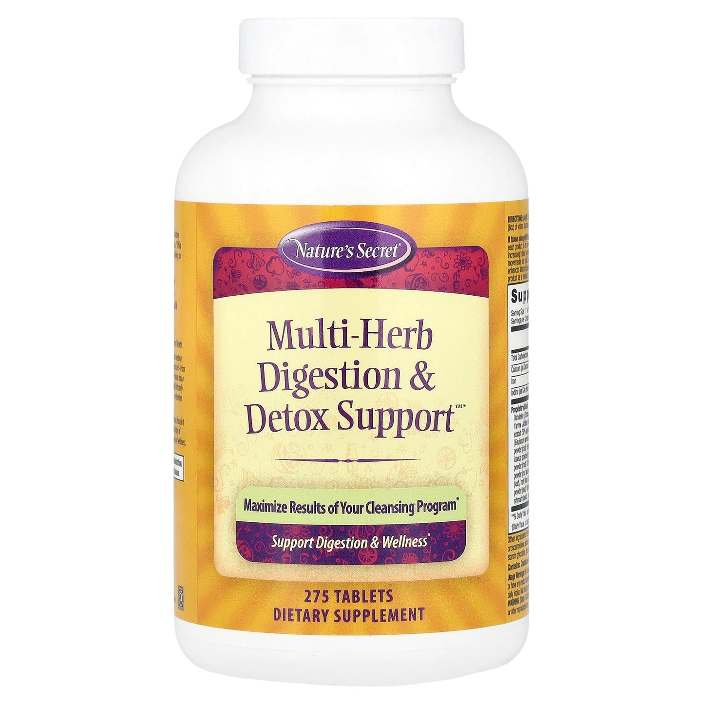 Nature's Secret, Multi-Herb Digestion & Detox Support™, 275 Tablets