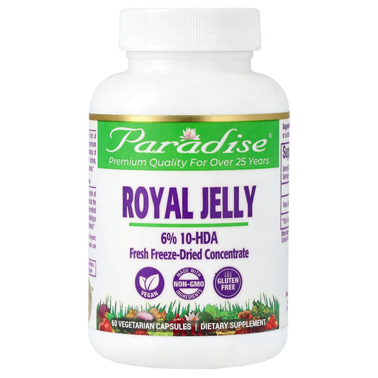 Paradise Herbs, Royal Jelly, 60 Vegetarian Capsules