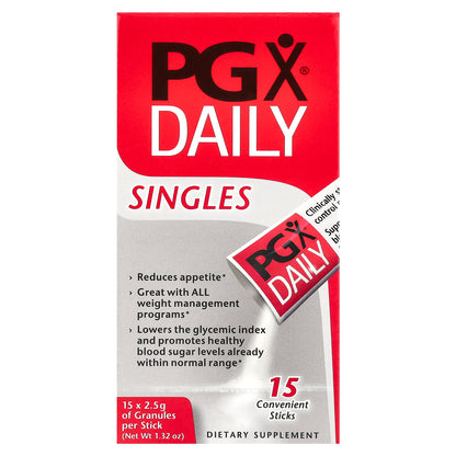 Natural Factors, PGX® Daily, Singles, 15 Sticks, 2.5 g Per Stick