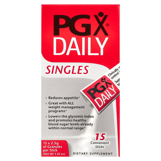 Natural Factors, PGX® Daily, Singles, 15 Sticks, 2.5 g Per Stick