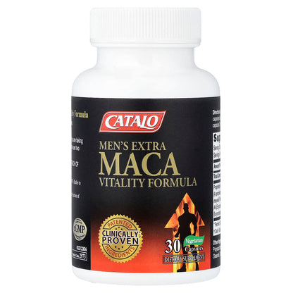 CATALO, Men's Extra Maca Vitality Formula, 30 Vegetarian Capsules