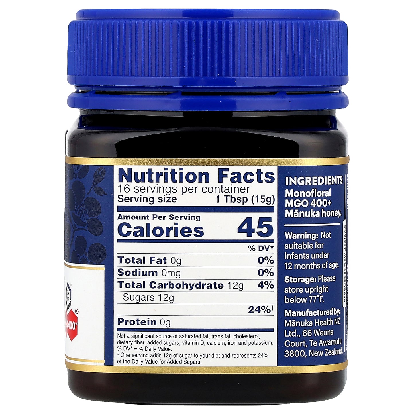 Manuka Health, Raw Manuka Honey, UMF 13+, MGO 400+, 8.8 oz (250 g)