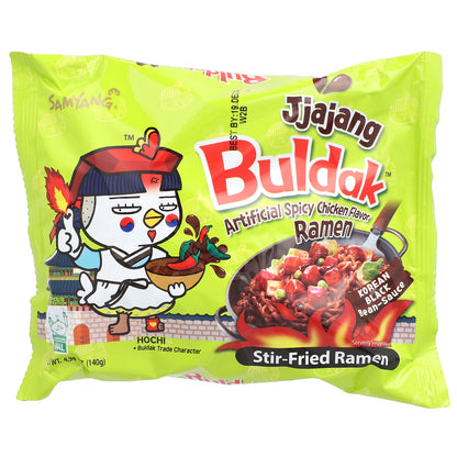 Buldak™, Stir-Fried Ramen, Spicy Chicken, Jjajang, 5 Packs, 4.94 oz (140 g) Each