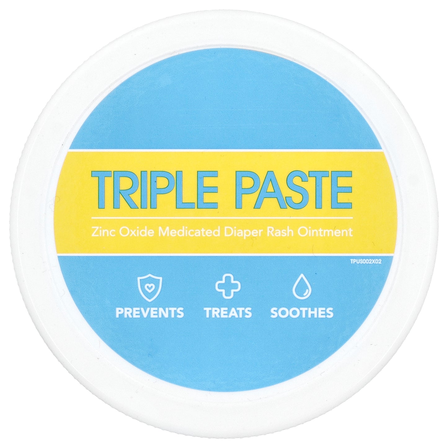 Triple Paste, Zinc Oxide Medicated Diaper Rash Ointment, Fragrance-Free, 8 oz (227 g)
