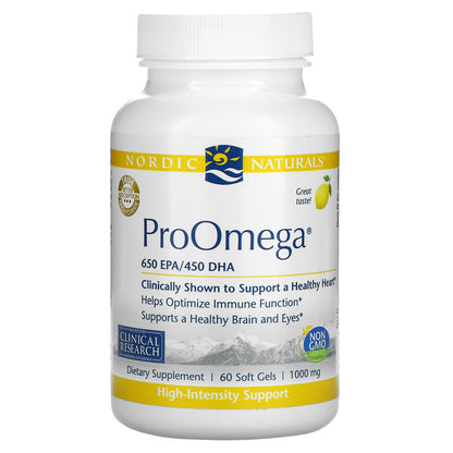 Nordic Naturals, ProOmega, Lemon, 1,000 mg, 60 Soft Gels